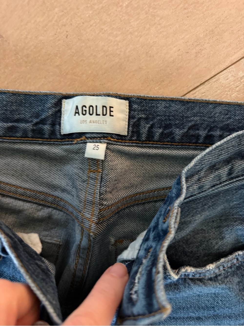 Agolde Valen Mid-rise vintage straight jeans